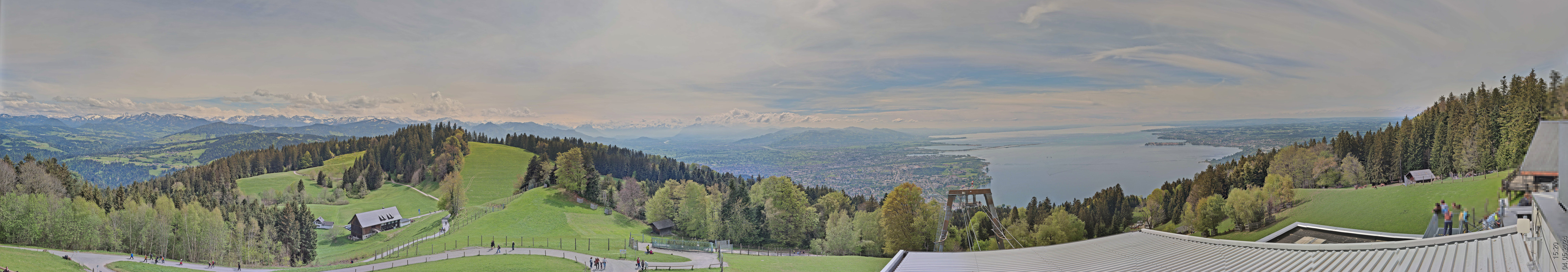 250° HD Panoramawebcam in einzigartiger Auflösung auf der Bergstation der Pfänderbahn  